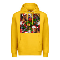 Lemon christmas horse leopard Premium Hoodie - FaDigitalArtStudio