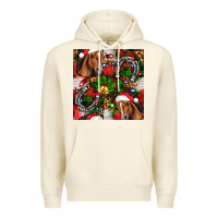 Sandshell christmas horse leopard Premium Hoodie - FaDigitalArtStudio
