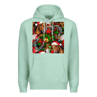Seafoam christmas horse leopard Premium Hoodie - FaDigitalArtStudio