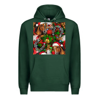 Sports Green christmas horse leopard Premium Hoodie - FaDigitalArtStudio