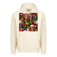 Tofu christmas horse leopard Premium Hoodie - FaDigitalArtStudio