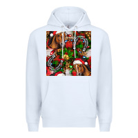 White christmas horse leopard Premium Hoodie - FaDigitalArtStudio
