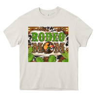 Cream Western Rodeo Mom Tumbler Heavy Core Tee - BundleAndBundleShop