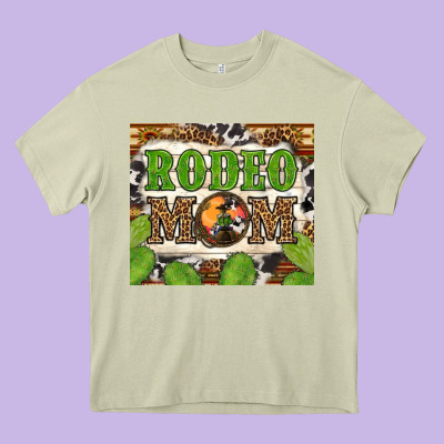 Western Rodeo Mom Tumbler Heavy Core Tee Designed By Bundleandbundleshop