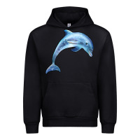 Black dolphin Urban Hoodie - BarkalooDesign