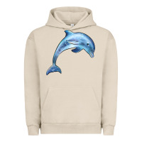 Pigment French Oak dolphin Urban Hoodie - BarkalooDesign