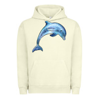 Pigment Pistachio dolphin Urban Hoodie - BarkalooDesign