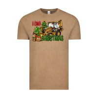 Vintage Coffee I dig Christmas Vintage Tee - NancyCooperArtShop