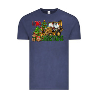 Vintage Denim I dig Christmas Vintage Tee - NancyCooperArtShop