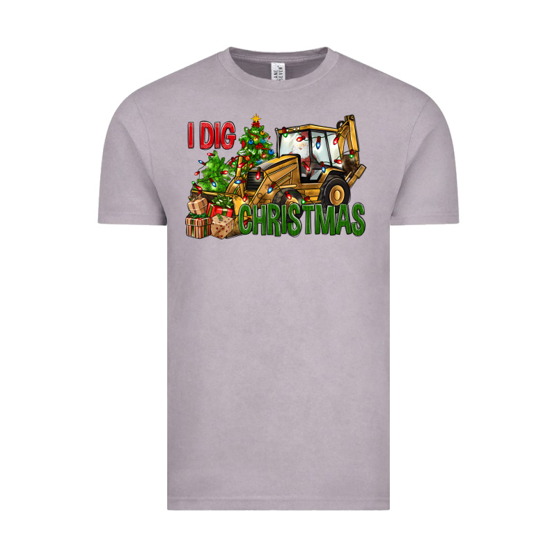I Dig Christmas Vintage Tee by NancyCooperArtShop | Teevron