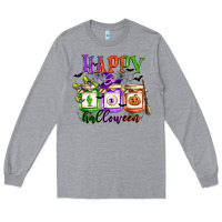 Heather Grey happy halloween jars Long Sleeve Tee - CowGirlArtShop