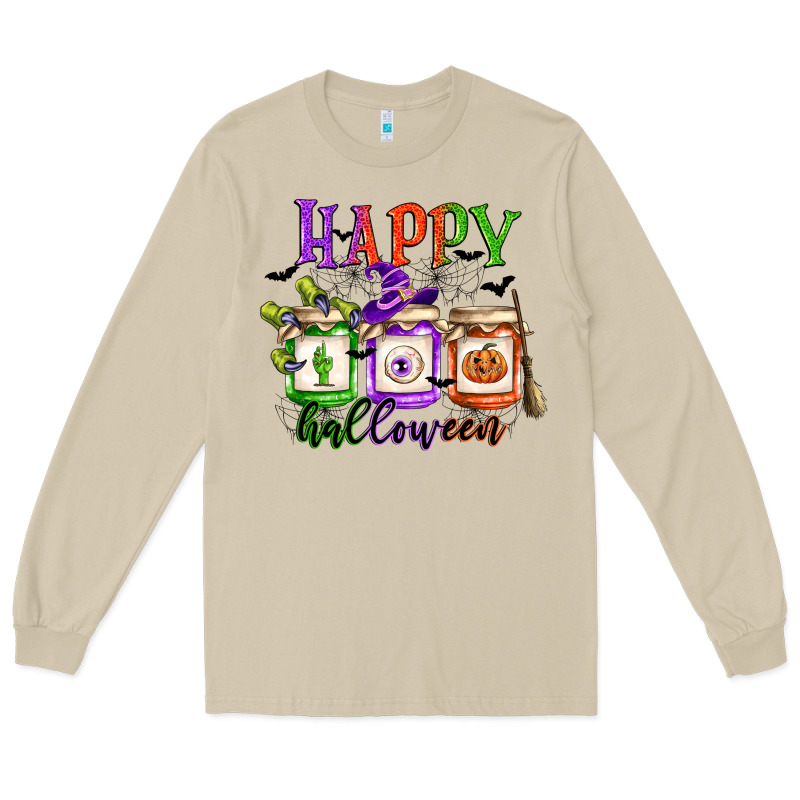 Happy Halloween Jars Long Sleeve Tee by CowGirlArtShop | Teevron
