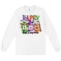 White happy halloween jars Long Sleeve Tee - CowGirlArtShop