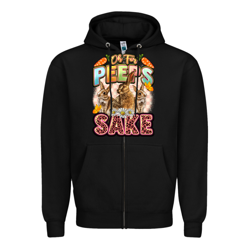 Oh For Peeps Sake Easter Day Zipper Hoodie by LillyAllenDesigns | Teevron