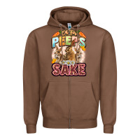 Chestnut Oh for peeps sake Easter Day Zipper Hoodie - LillyAllenDesigns