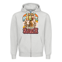 Dove Grey Oh for peeps sake Easter Day Zipper Hoodie - LillyAllenDesigns
