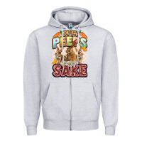 Heather Grey Oh for peeps sake Easter Day Zipper Hoodie - LillyAllenDesigns