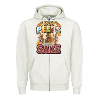 Oatmeal Heather Oh for peeps sake Easter Day Zipper Hoodie - LillyAllenDesigns