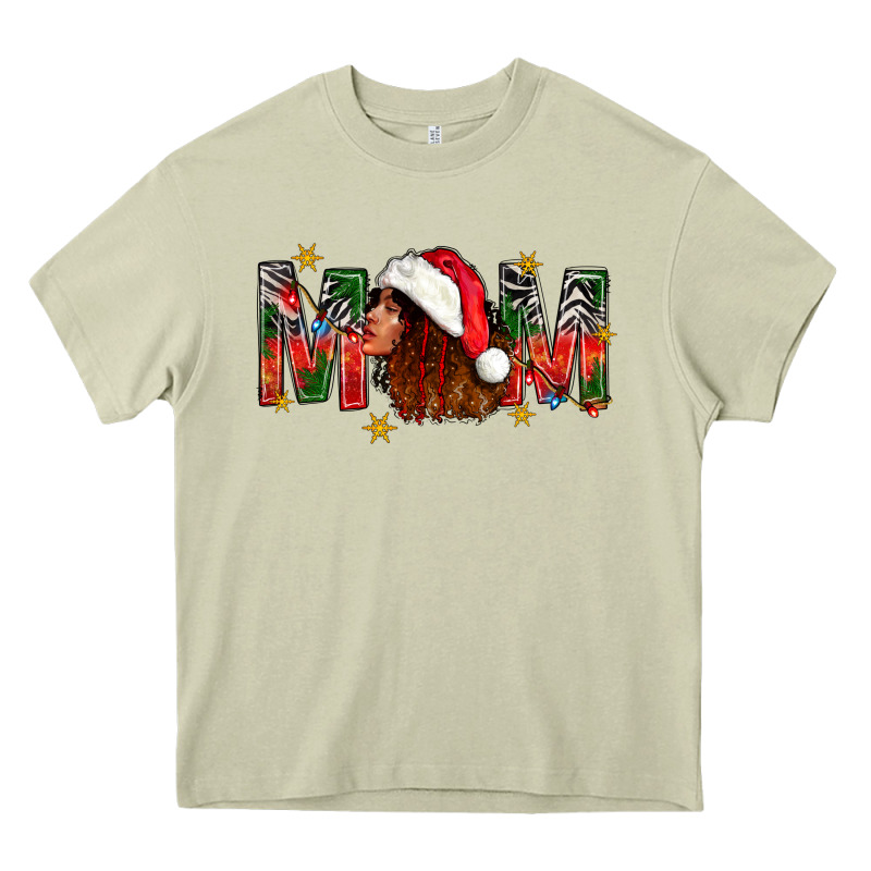 Western Mom With Woman In Santa Hat Heavy Core Tee by BundleAndBundleShop | Teevron