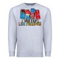 Heather Grey tasted like freedom Premium Sweatshirt - RacoonDesign