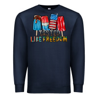 Navy tasted like freedom Premium Sweatshirt - RacoonDesign
