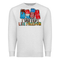Oatmeal Heather tasted like freedom Premium Sweatshirt - RacoonDesign