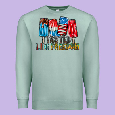 Tasted Like Freedom Premium Sweatshirt Designed By Racoondesign