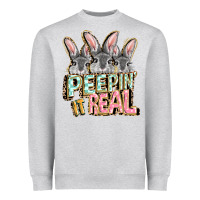 Peepin' It Real Easter Day Heavyweight Sweatshirt | Teevron