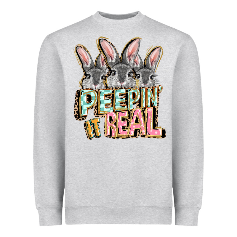 Peepin' It Real Easter Day Heavyweight Sweatshirt by FaDigitalArtStudio | Teevron