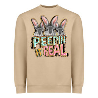Mushroom peepin' it real easter day Heavyweight Sweatshirt - FaDigitalArtStudio
