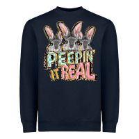 Navy peepin' it real easter day Heavyweight Sweatshirt - FaDigitalArtStudio