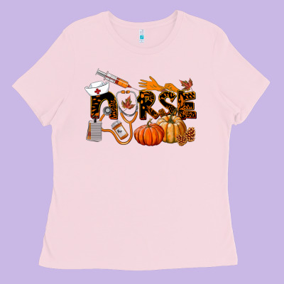 Fall Nurse Ladies Tee Designed By Lillyallendesigns