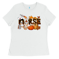 White Fall Nurse Ladies Tee - LillyAllenDesigns
