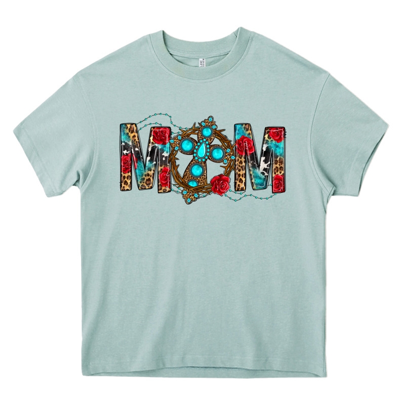 Western Mom With Cross Heavy Core Tee by BundleAndBundleShop | Teevron