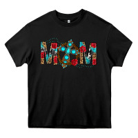 Black Western Mom With Cross Heavy Core Tee - BundleAndBundleShop