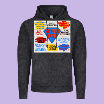 Super Dad Vintage Hoodie Designed By Tumblerdesignbyshophia