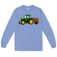 Colony Blue farm tractor Long Sleeve Tee - RanaPortraitStore