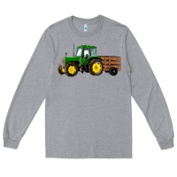 Heather Grey farm tractor Long Sleeve Tee - RanaPortraitStore