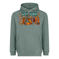 Sage tis the season football Heavyweight Hoodie - RacoonDesign