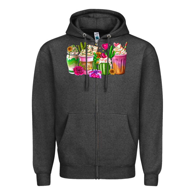 Stuck On You Cup Zipper Hoodie by CowhideDigitalArt | Teevron