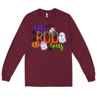 Burgundy fab boo lous Long Sleeve Tee - CowGirlArtShop