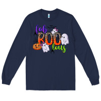Navy fab boo lous Long Sleeve Tee - CowGirlArtShop