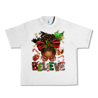 Lunar Rock christmas believe afro messy bun Urban Heavy Tee - texasbilliewilder
