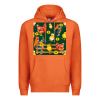Carrot farm life seamless pattern Premium Hoodie - FaDigitalArtStudio