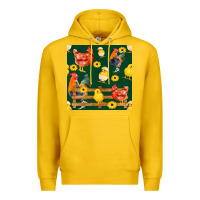 Lemon farm life seamless pattern Premium Hoodie - FaDigitalArtStudio