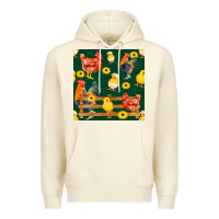 Sandshell farm life seamless pattern Premium Hoodie - FaDigitalArtStudio