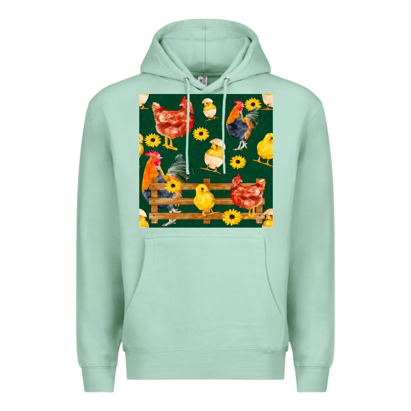 Farm Life Seamless Pattern Premium Hoodie by FaDigitalArtStudio | Teevron