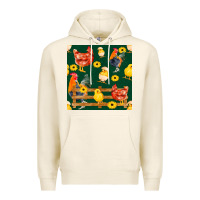 Tofu farm life seamless pattern Premium Hoodie - FaDigitalArtStudio