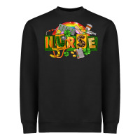 Black nurse st patricks Heavyweight Sweatshirt - FaDigitalArtStudio