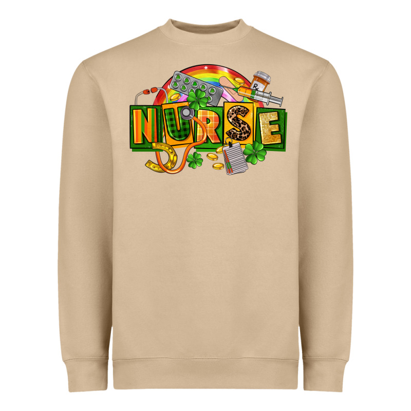 Nurse St Patricks Heavyweight Sweatshirt by FaDigitalArtStudio | Teevron